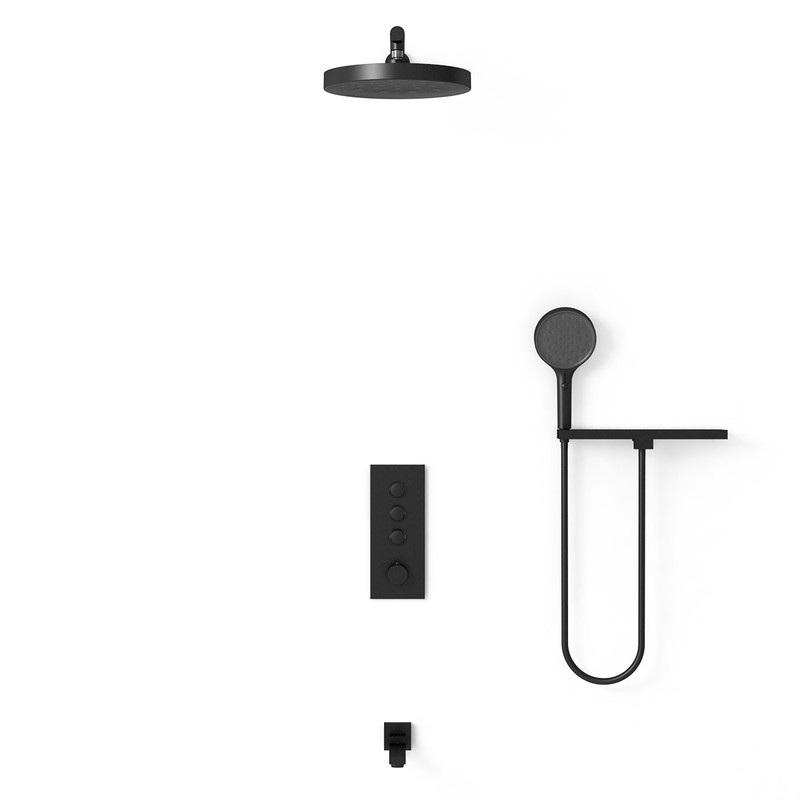 Душевой комплект Vincea  VSFW-433TI2RMB встраиваемый, черный