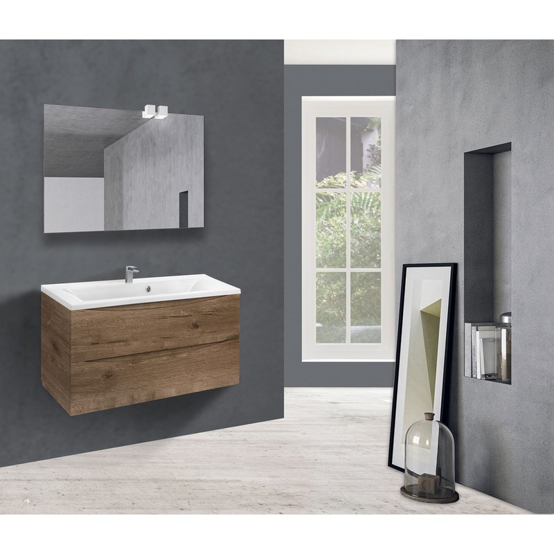 Тумба под раковину Vincea Mia 90 VMC-2MA900VO подвесная V.Oak