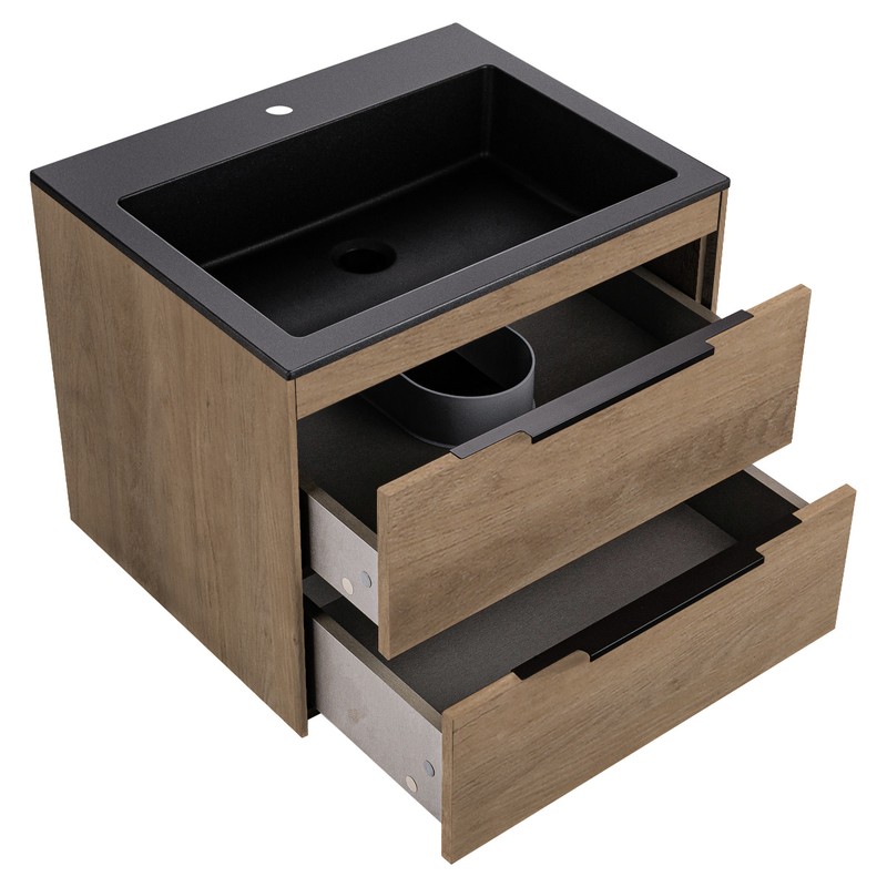 Тумба под раковину Vincea Chiara 2D 60 VMC-2C2600NO подвесная N.Oak