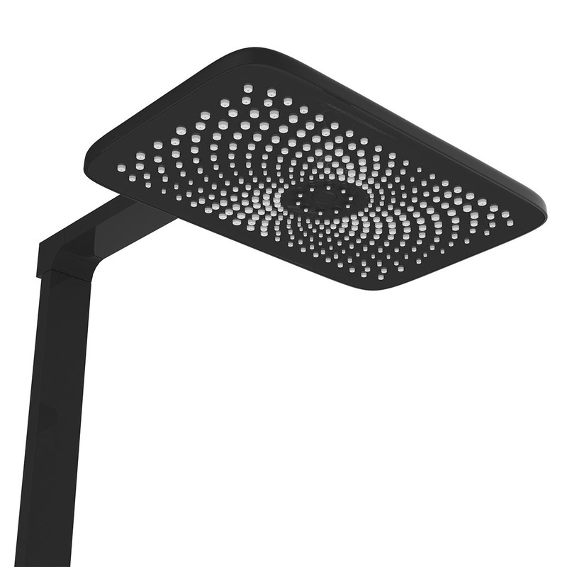 Душевая стойка Vincea  Inspire VSFS-3I13TMB термостатическая с изливом, черный