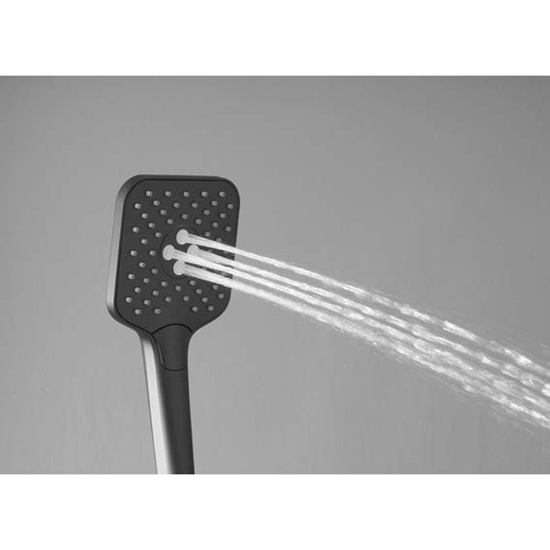 Душевая стойка Vincea  Cube VSFS-1C1BG с изливом, брашированное золото