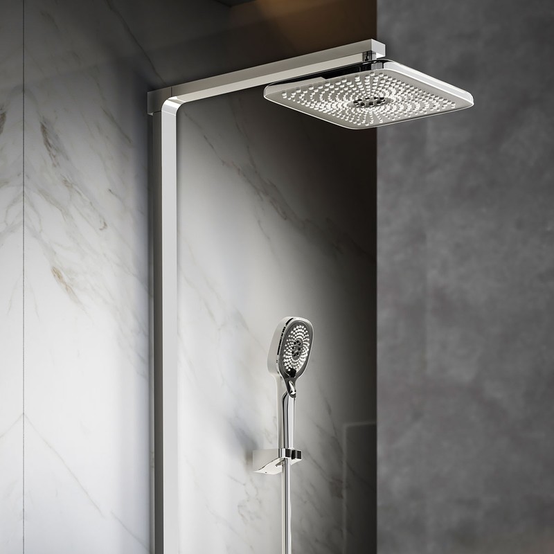 Душевая стойка Vincea  Inspire VSFS-3I13TCH термостатическая с изливом, хром