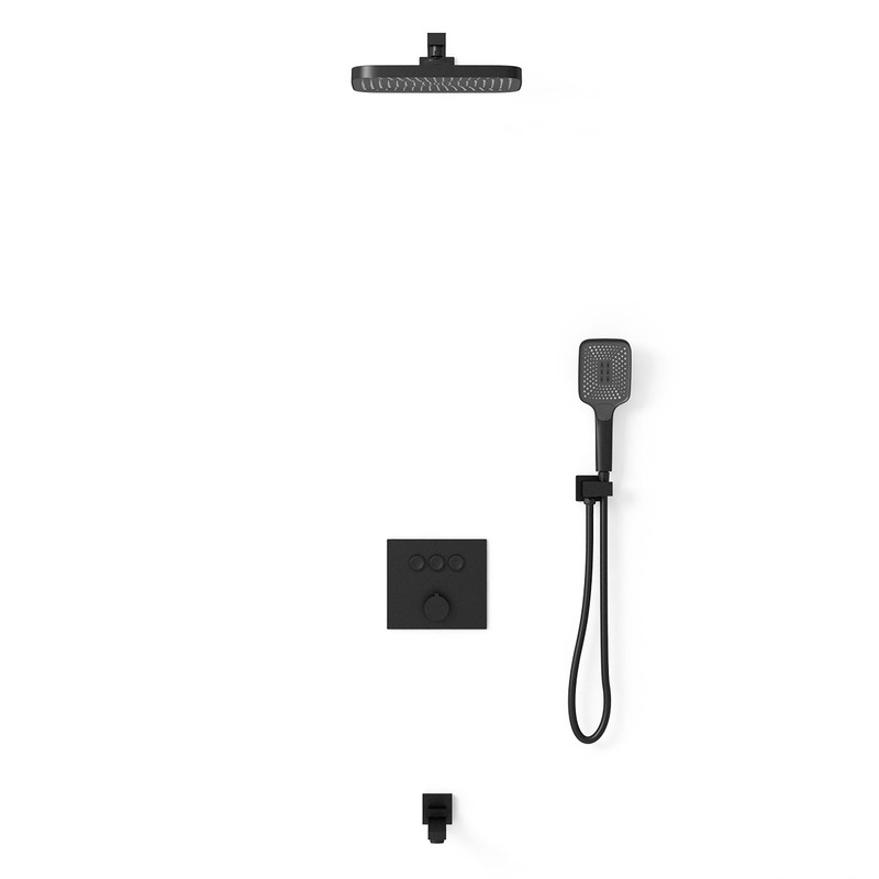 Душевой комплект Vincea  VSFW-4311MB встраиваемый, 3 режима, черный