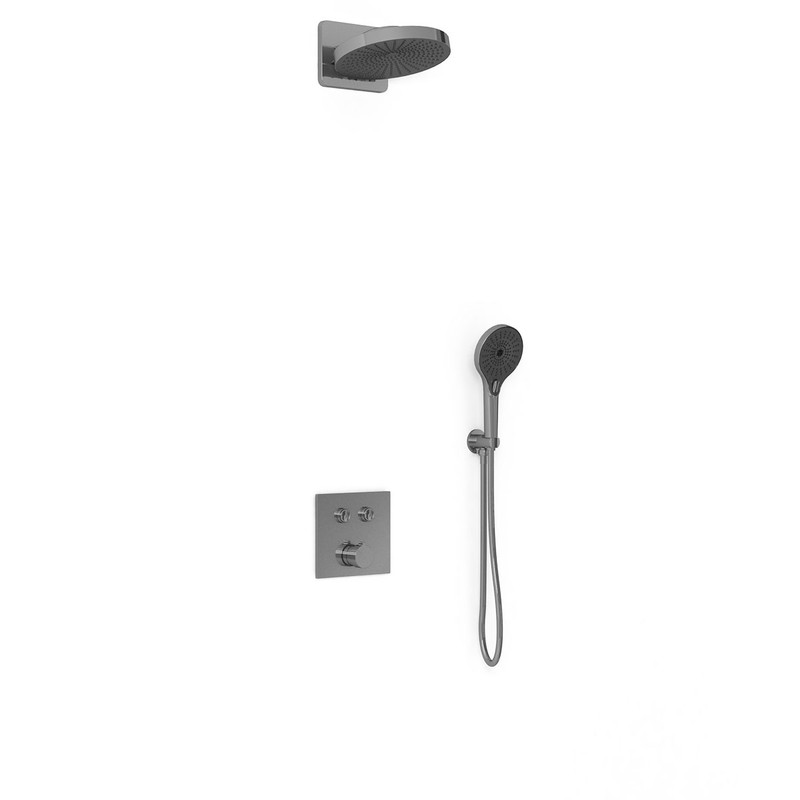 Душевой комплект Vincea  VSFW-4I211GM встраиваемый, вороненая сталь