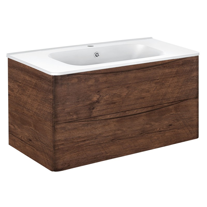 Тумба под раковину Vincea Paola 100 VMC-2P100RW подвесная R.Wood