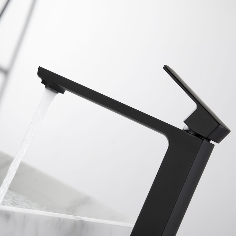 Смеситель для накладной раковины Vincea Next VBF-1N2MB , черный