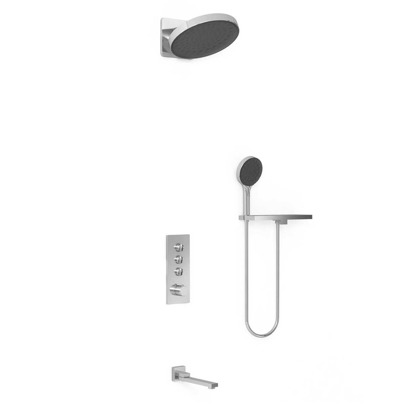 Душевой комплект Vincea  VSFW-433TI3RCH встраиваемый, термостатический, трехрежимный, хром