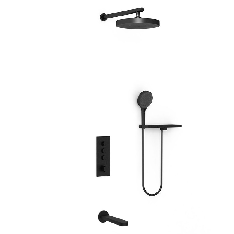 Душевой комплект Vincea  Inspire VSFW-433TI5RMB встраиваемый, черный