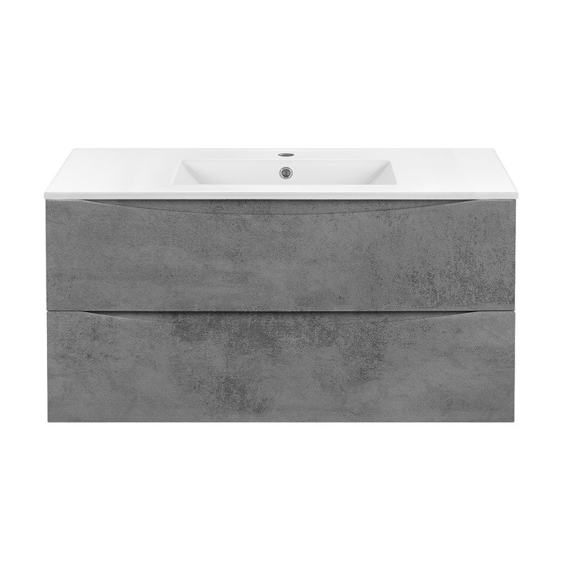 Тумба под раковину Vincea Mia 100 VMC-2MC100BT подвесная Beton