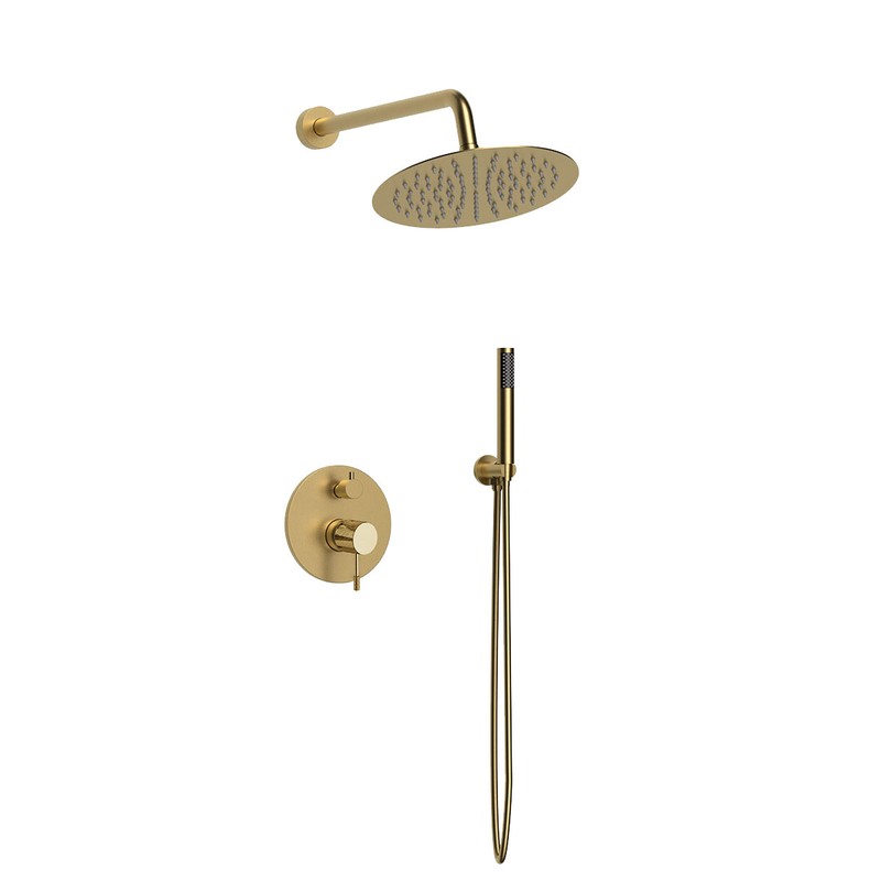 Душевой комплект Vincea  Desire VSFW-1D1BG, встраиваемый, 2 режима, брашированное золото