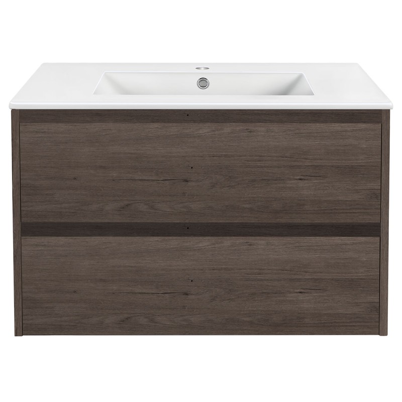 Тумба под раковину Vincea Gio 80 VMC-2G800RO подвесная R.Oak