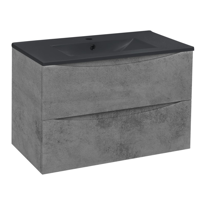 Тумба под раковину Vincea Mia 80 VMC-2MC800BT подвесная Beton