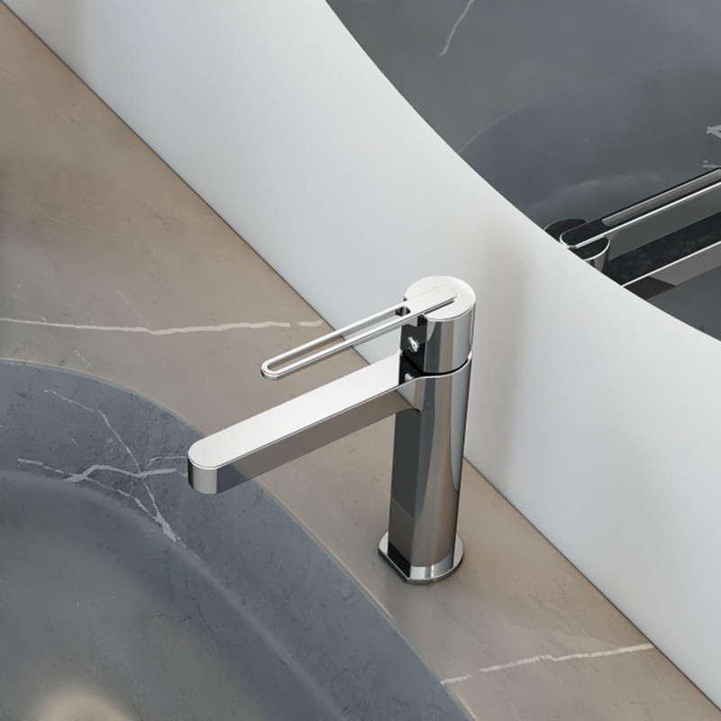 Смеситель для раковины Vincea Rondo VBF-1R1CH , хром