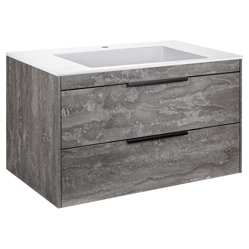 Тумба под раковину Vincea Chiara 2D 80 VMC-2C2800GS подвесная G.Stone