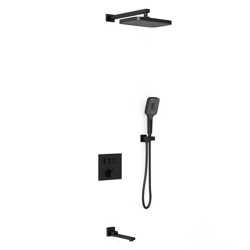 Душевой комплект Vincea  VSFW-4311MB встраиваемый, 3 режима, черный