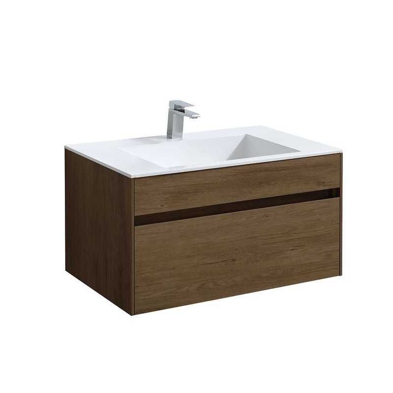 Тумба под раковину Vincea Chiara 80 VMC-2C800TO подвесная T.Oak