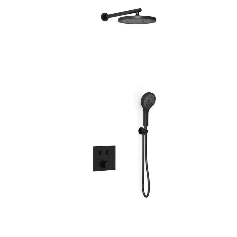 Душевой комплект Vincea  VSFW-4212MB встраиваемый, 2 режима, черный