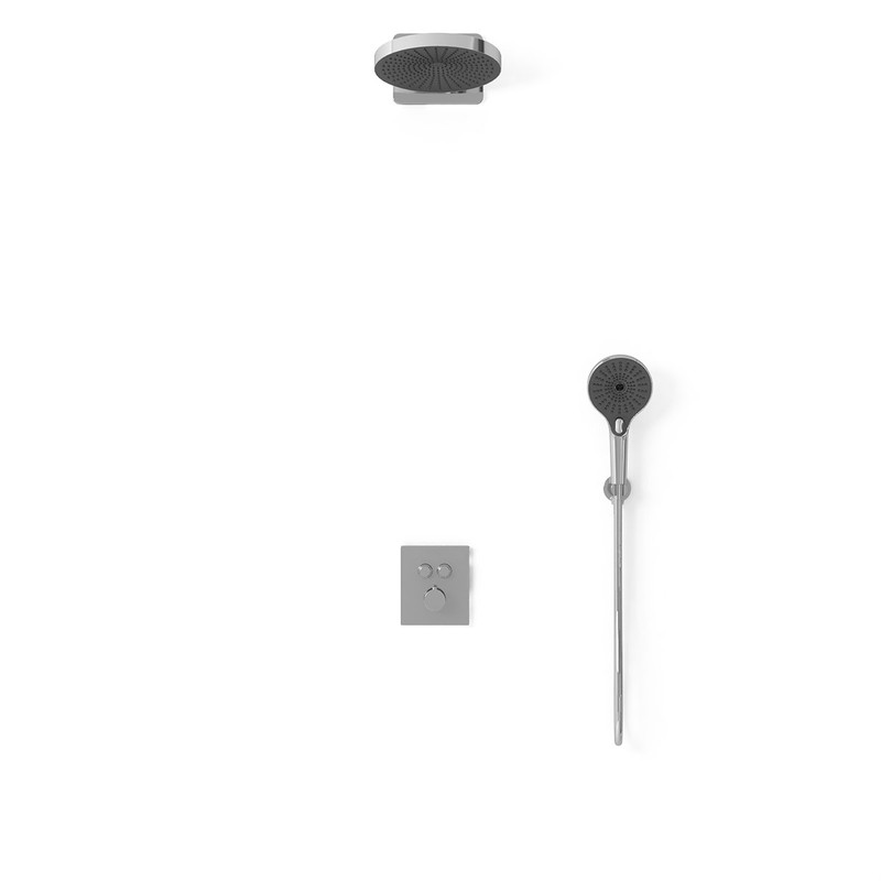 Душевой комплект Vincea  Inspire VSFW-3I21T1CH встраиваемый, термостатический, 2 режима, хром