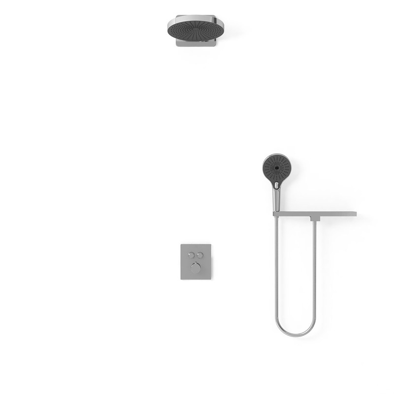 Душевой комплект Vincea  Inspire VSFW-3I21T1RCH встраиваемый, термостатический, 2 режима, хром