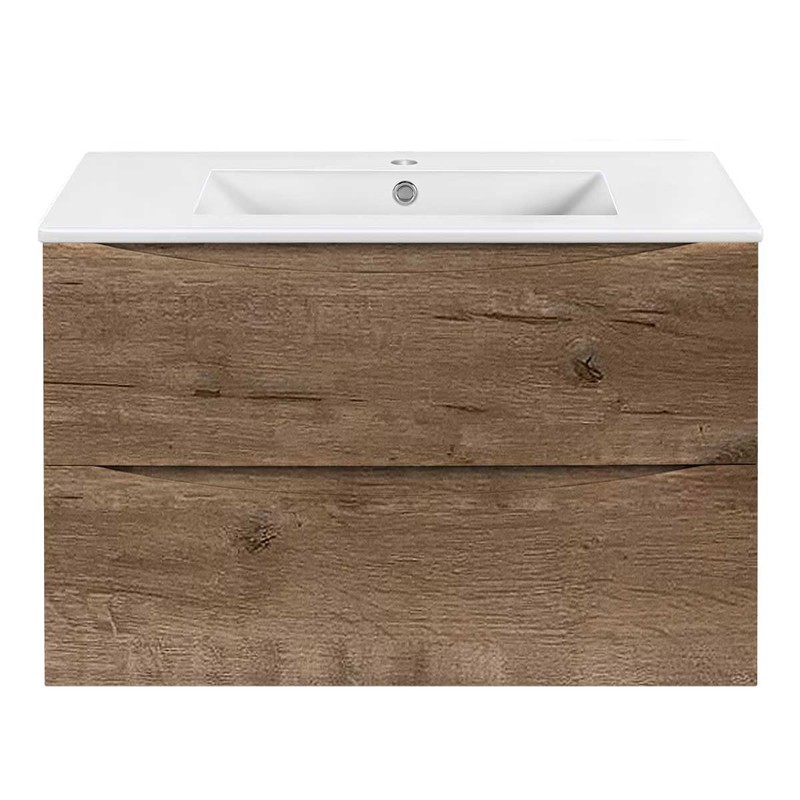 Тумба под раковину Vincea Mia Slim 80 VMC-2MC800S1VO подвесная V.Oak