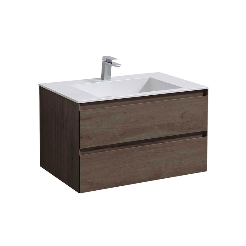 Тумба под раковину Vincea Luka 80 VMC-2L800RO подвесная R.Oak