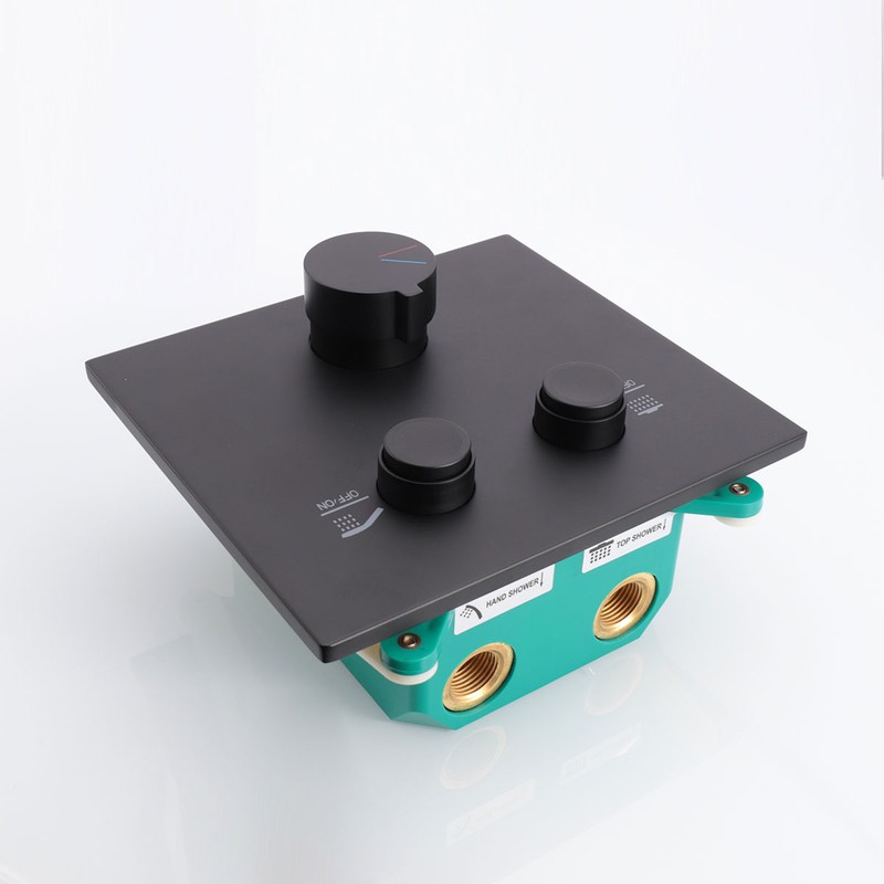 Встраиваемый смеситель для душа Vincea  VSCV-421MB двухфункциональный, черный