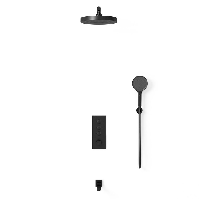 Душевой комплект Vincea  VSFW-433TI2MB встраиваемый, черный