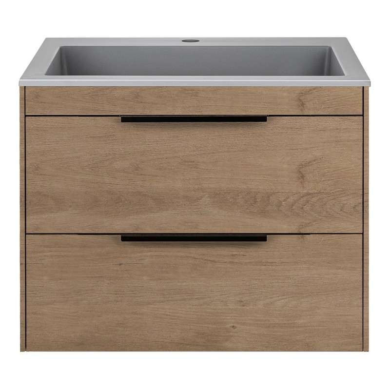 Тумба под раковину Vincea Chiara 2D 60 VMC-2C2600NO подвесная N.Oak