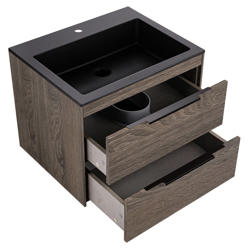 Тумба под раковину Vincea Chiara 2D 60 VMC-2C2600RO подвесная R.Oak