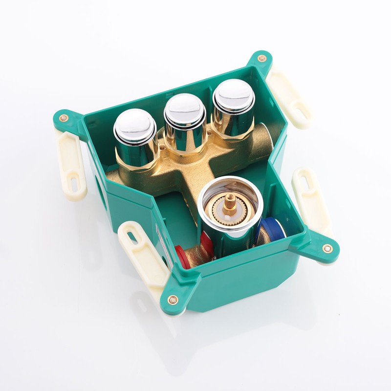 Встраиваемый смеситель для душа Vincea  VSCV-431MB трехфункциональный, черный