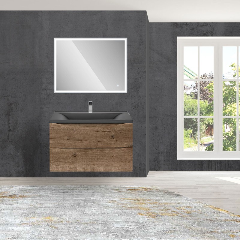 Тумба под раковину Vincea Mia 80 VMC-2MA800VO подвесная V.Oak
