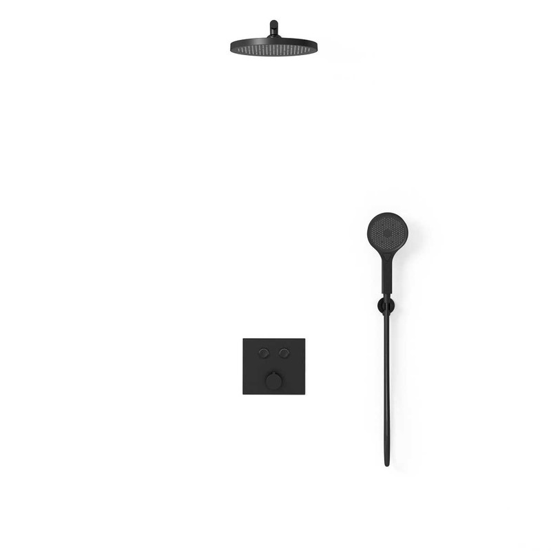 Душевой комплект Vincea  VSFW-4212MB встраиваемый, 2 режима, черный