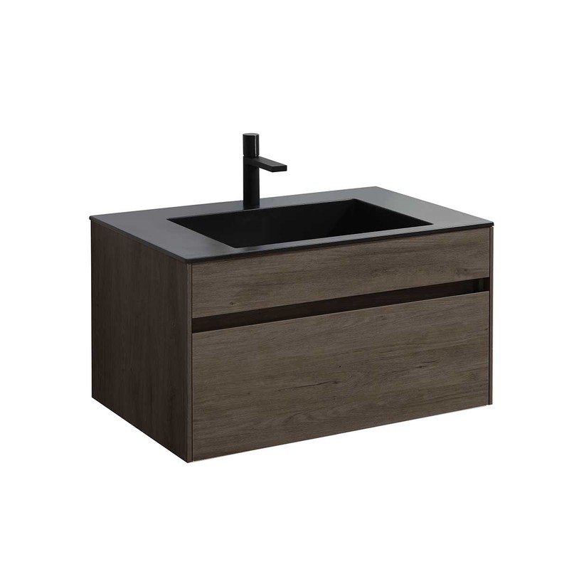 Тумба под раковину Vincea Chiara 80 VMC-2C800RO подвесная R.Oak