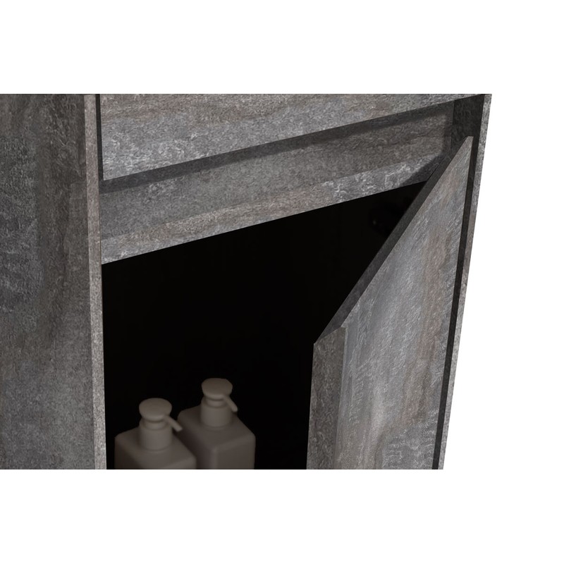 Шкаф пенал Vincea Chiara/Luka 35 VSC-2CL150GS подвесной G.Stone