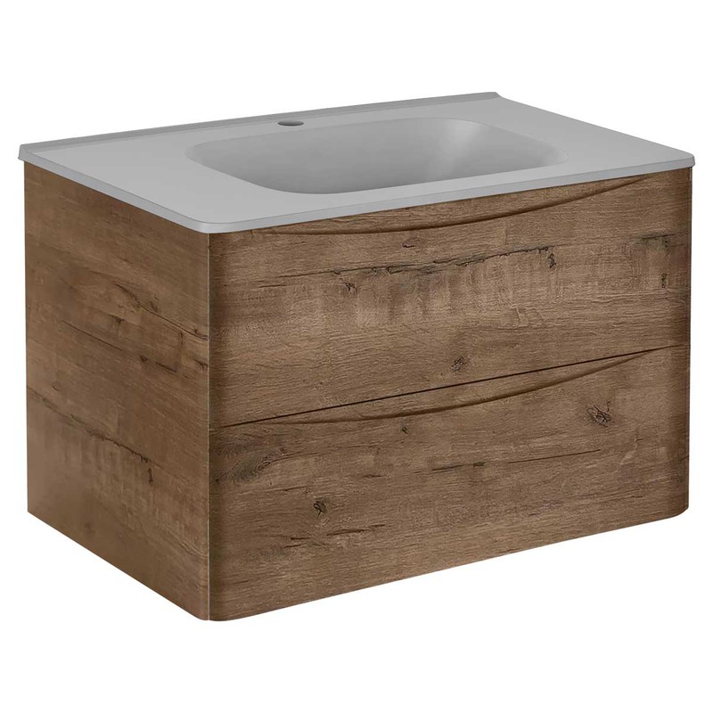 Тумба под раковину Vincea Paola 80 VMC-2P800VO подвесная V.Oak