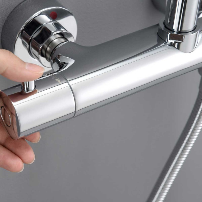 Душевая стойка Vincea  Esse VSFS-1E1TCH термостатическая, хром