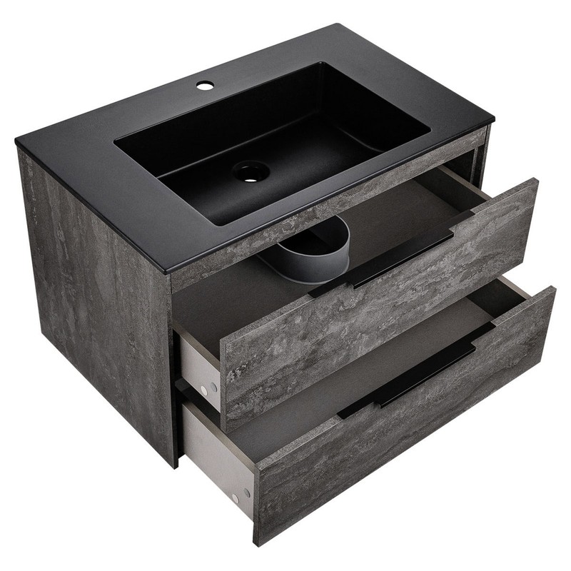 Тумба под раковину Vincea Chiara 2D 80 VMC-2C2800GS подвесная G.Stone