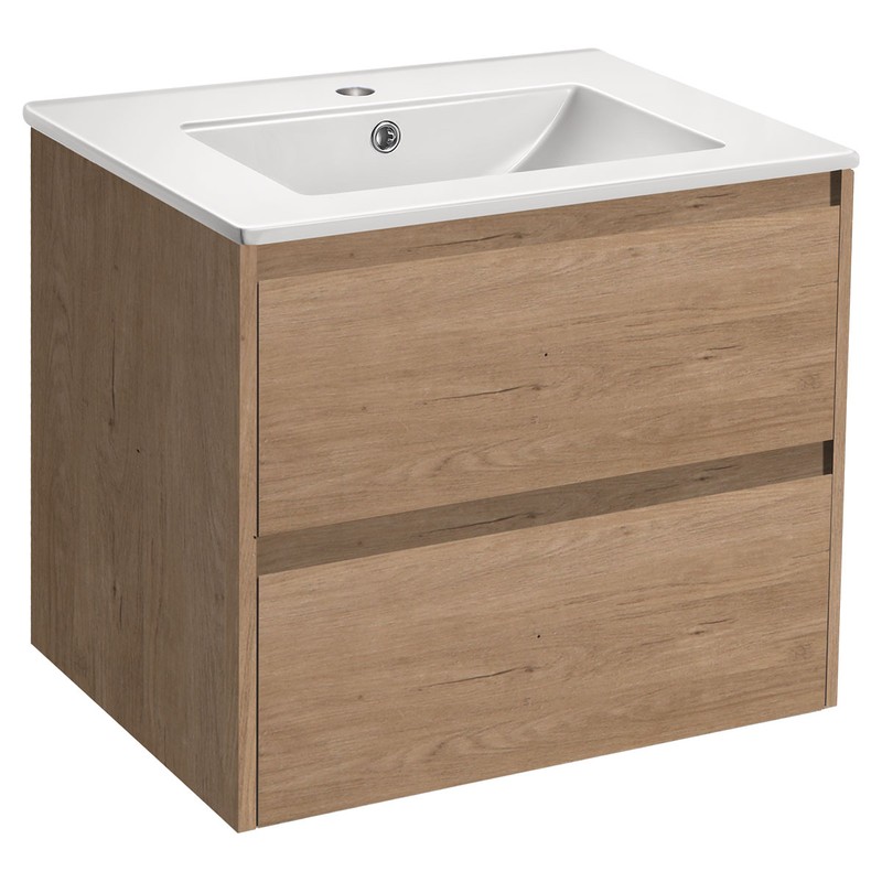 Тумба под раковину Vincea Gio 60 VMC-2G600NO подвесная N.Oak