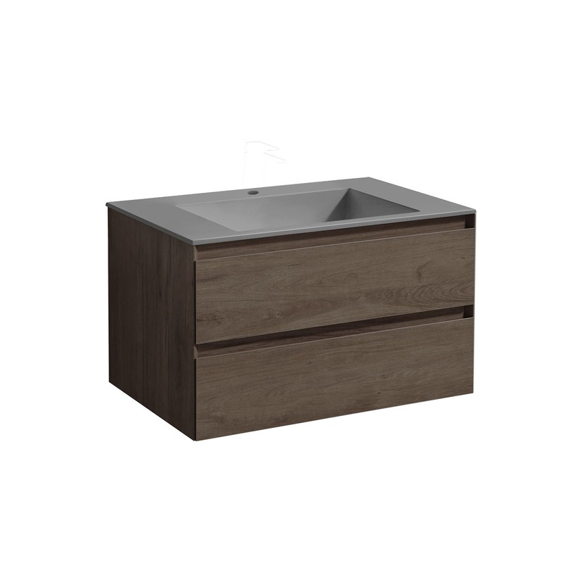 Тумба под раковину Vincea Luka 80 VMC-2L800RO подвесная R.Oak