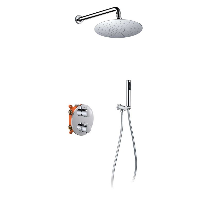 Душевой комплект Vincea  VSFW-101TCH термостатический встраиваемый, двухрежимный, хром