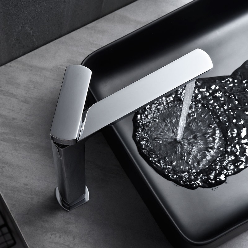 Смеситель для накладной раковины Vincea Next VBF-1N2CH , хром