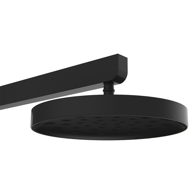 Душевая стойка Vincea  Inspire VSFS-3I11MB с изливом, 30см верх душ, черный