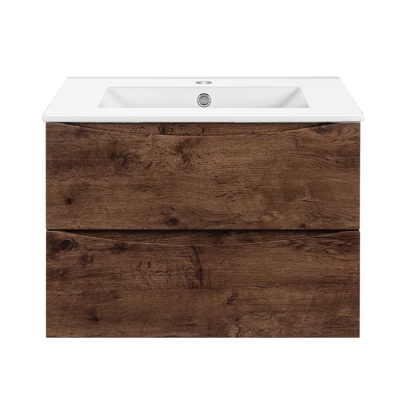 Тумба под раковину Vincea Mia Slim 60 VMC-2MC600S1RW подвесная R.Wood