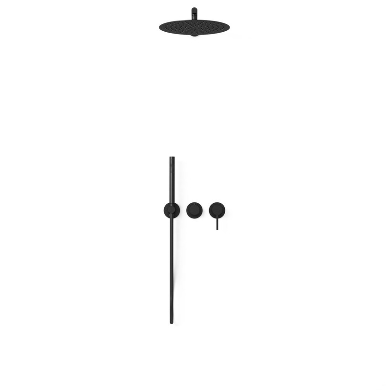 Душевой комплект Vincea  Groove VSFW-4G01MB встраиваемый, 2 режима, 30см верх душ, черный