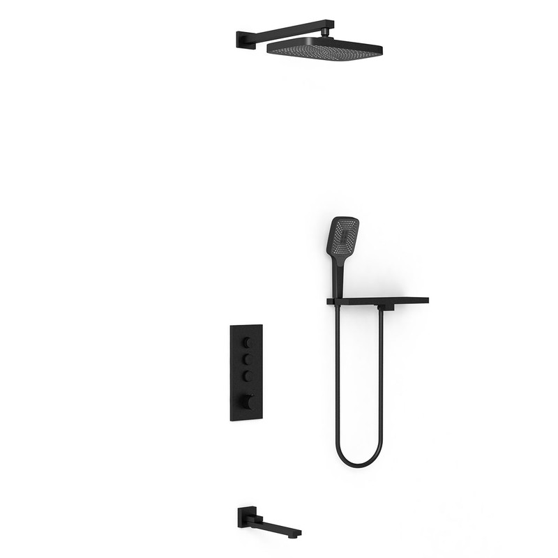 Душевой комплект Vincea  VSFW-431T1RMB встраиваемый, термостатический, 3 режима, черный