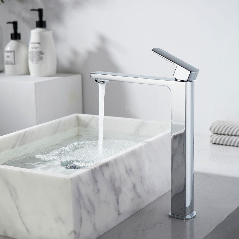 Смеситель для накладной раковины Vincea Next VBF-1N2CH , хром