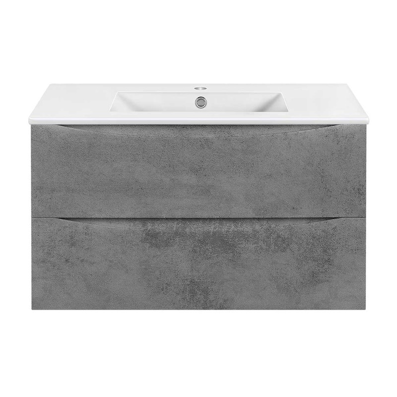 Тумба под раковину Vincea Mia Slim 90 VMC-2MC900S1BT подвесная Beton