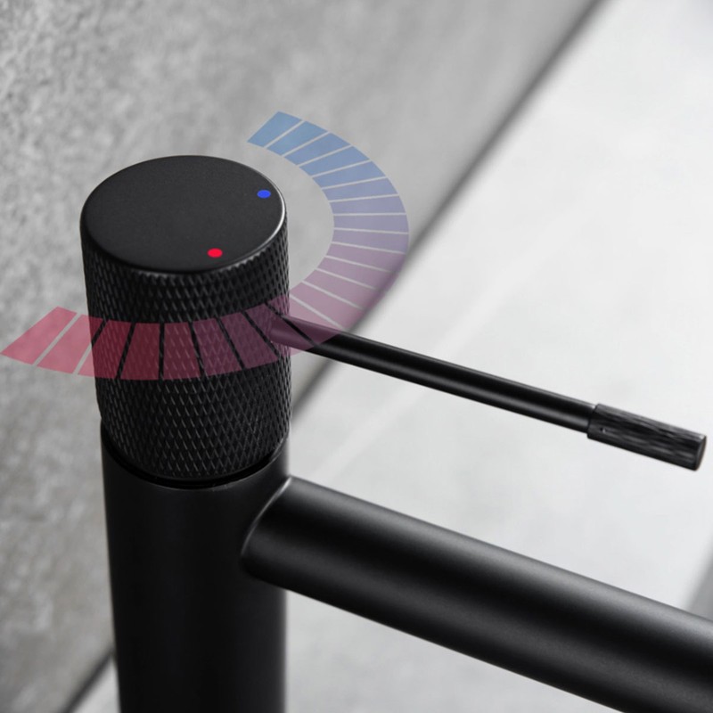 Смеситель для раковины Vincea Desire VBF-1D1MB , черный