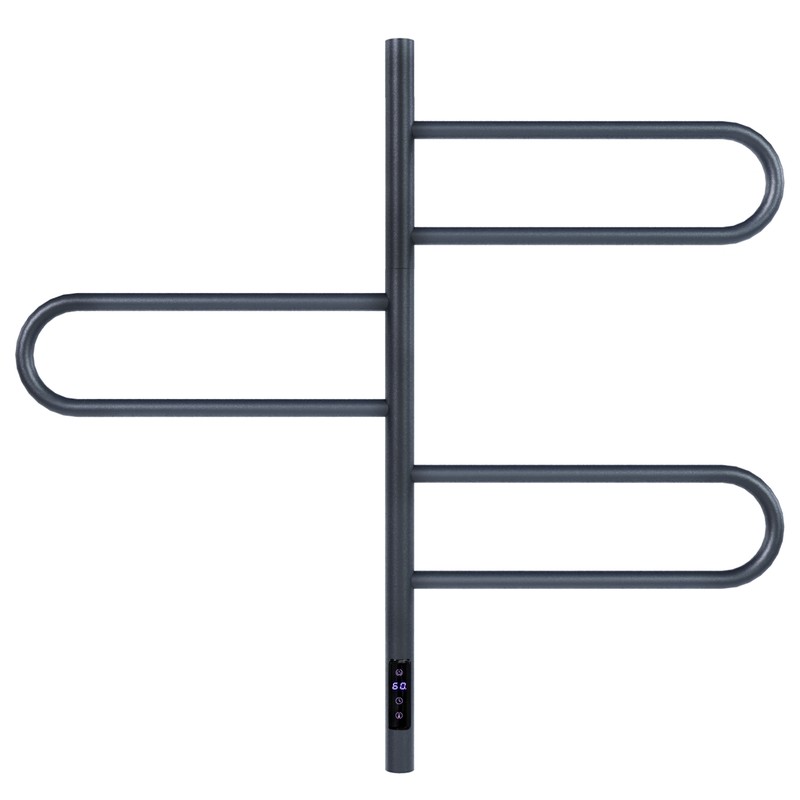 Полотенцесушитель электрический Vincea VTD-1R2CGE 44х80, графит, таймер