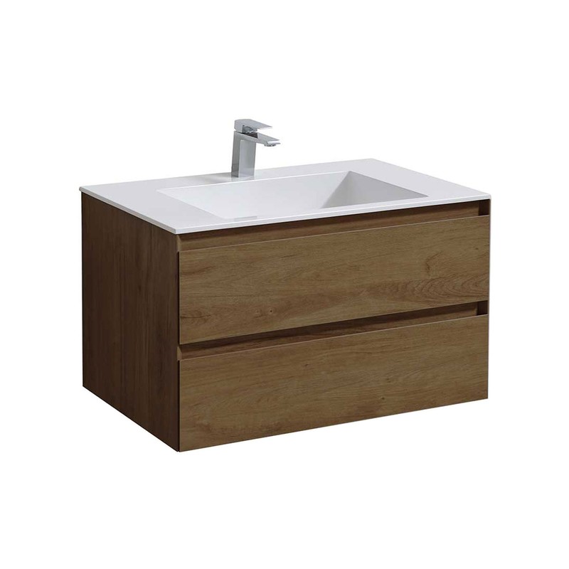 Тумба под раковину Vincea Luka 80 VMC-2L800TO подвесная T.Oak